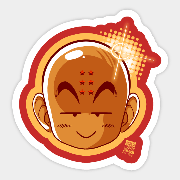 Krillin Ball Z (Alternate) Sticker by SketchBravo